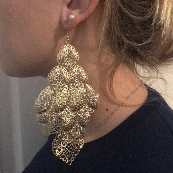 6” Shoulder Duster Earrings - Picture 3 of 3